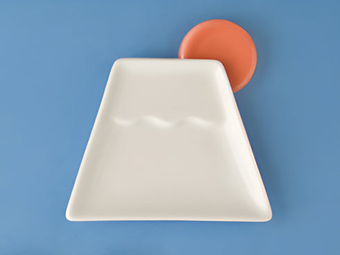 Mt Fuji sauce plates ×2